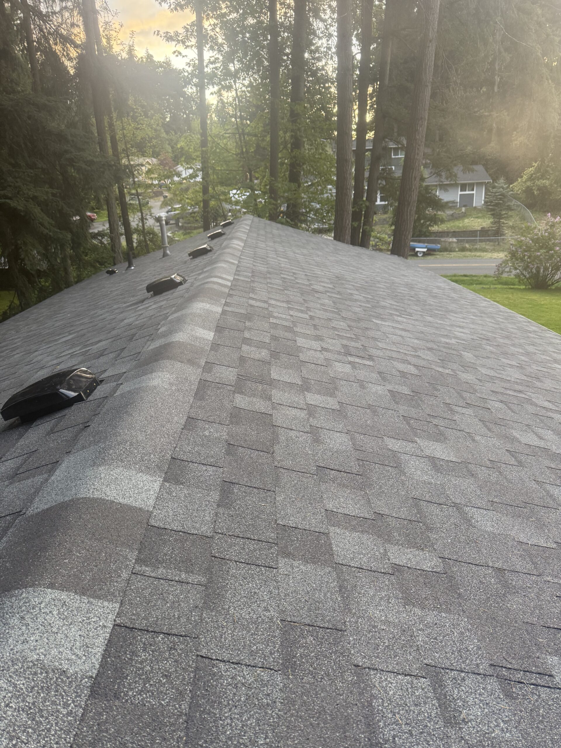 Covertrust roofing project aerial view